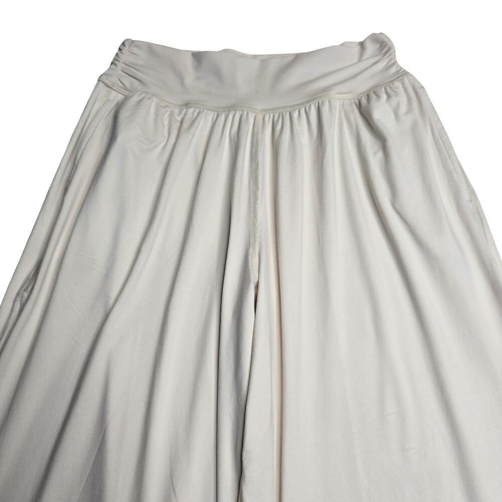 aerie Cream Wide-Leg Split Pants - Picture 5 of 10